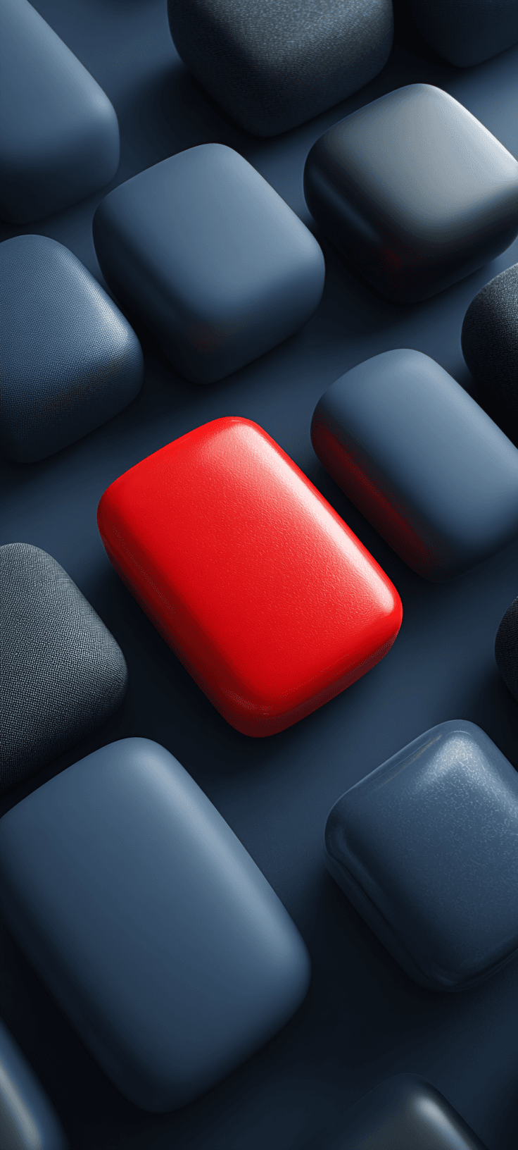 Abstract Minimalist Wallpaper with Bold Red and Blue Contrast