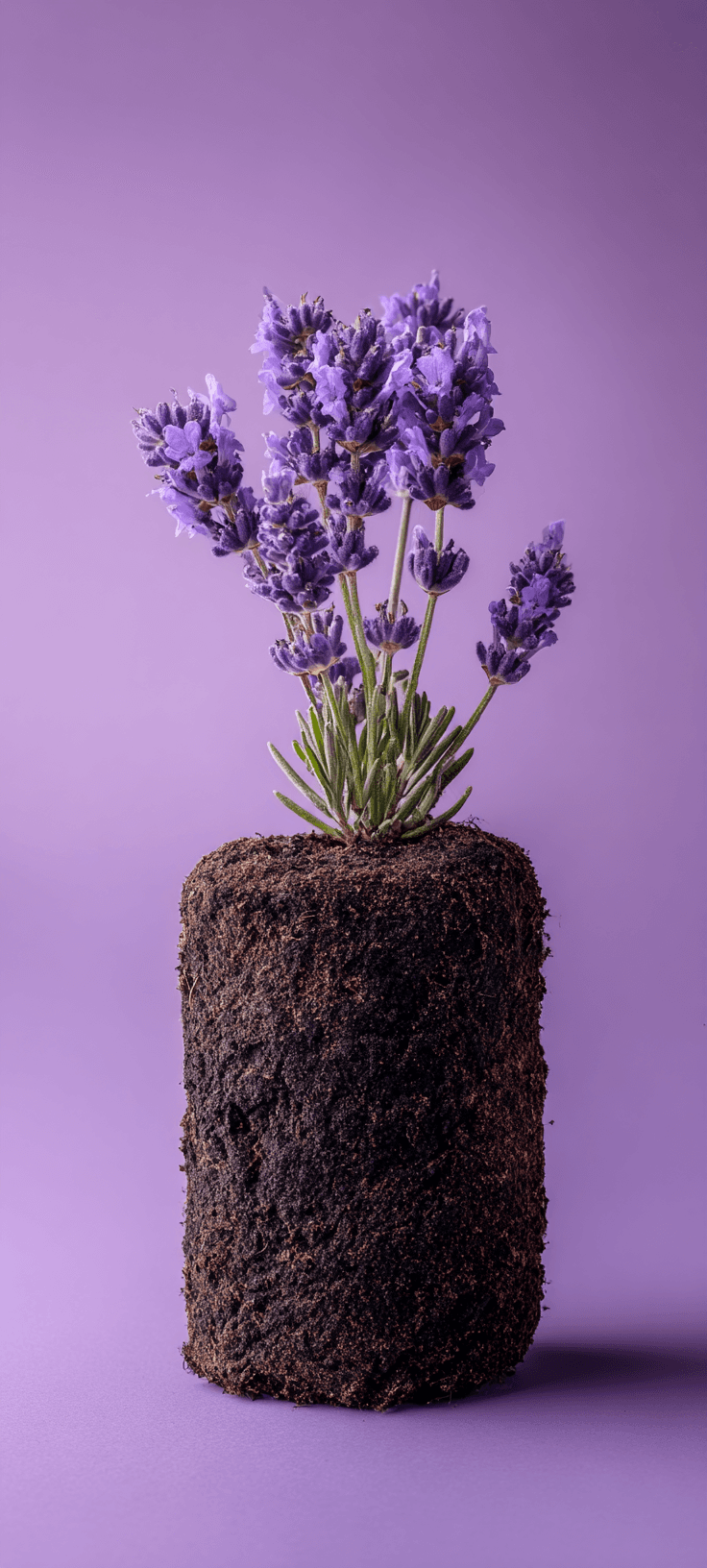 Minimal Lavender Flower Aesthetic Wallpaper for Phone