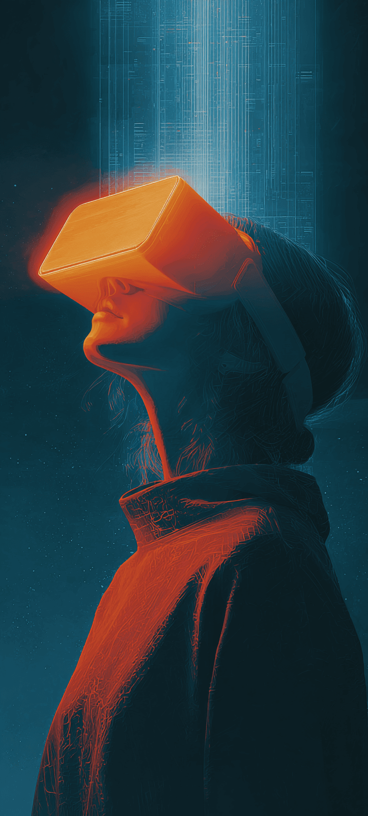 Cyberpunk VR Girl Wallpaper: Neon Aesthetic for iPhone and Android 2026